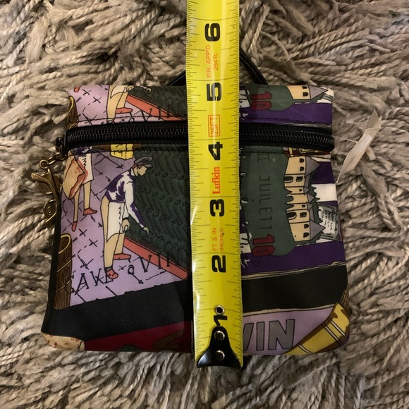 VINTAGE Nicole Miller crossbody bag silk leather - Picture 3 of 8